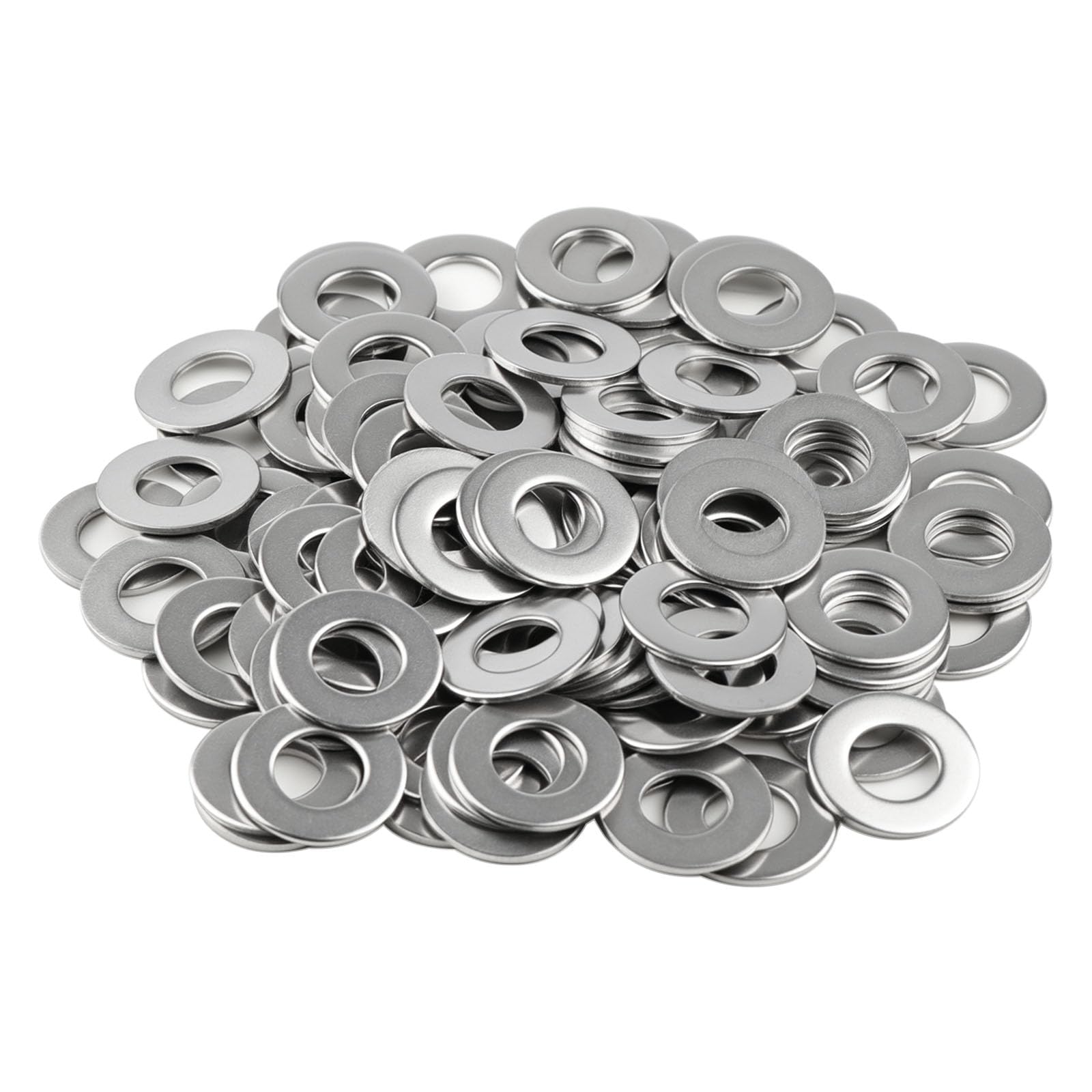 Stainless Steel Flat Washers - 200 Pack -17