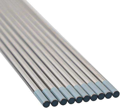 Miniatura 3 de ArcTime TIG - Electrodos de tungsteno de mezcla de tierras raras, no radiactivos, no toriados híbridos prémium (azul cielo, EWG) 116 pulgadas x 7