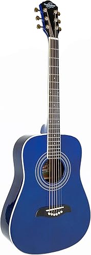 Miniatura 4 de Oscar Schmidt OG5 - Guitarra acústica para niños de tamaño 34, para aprender a tocar, natural