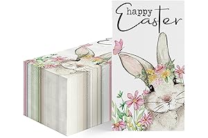 Horaldaily Easter Disposable Paper Guest Towels