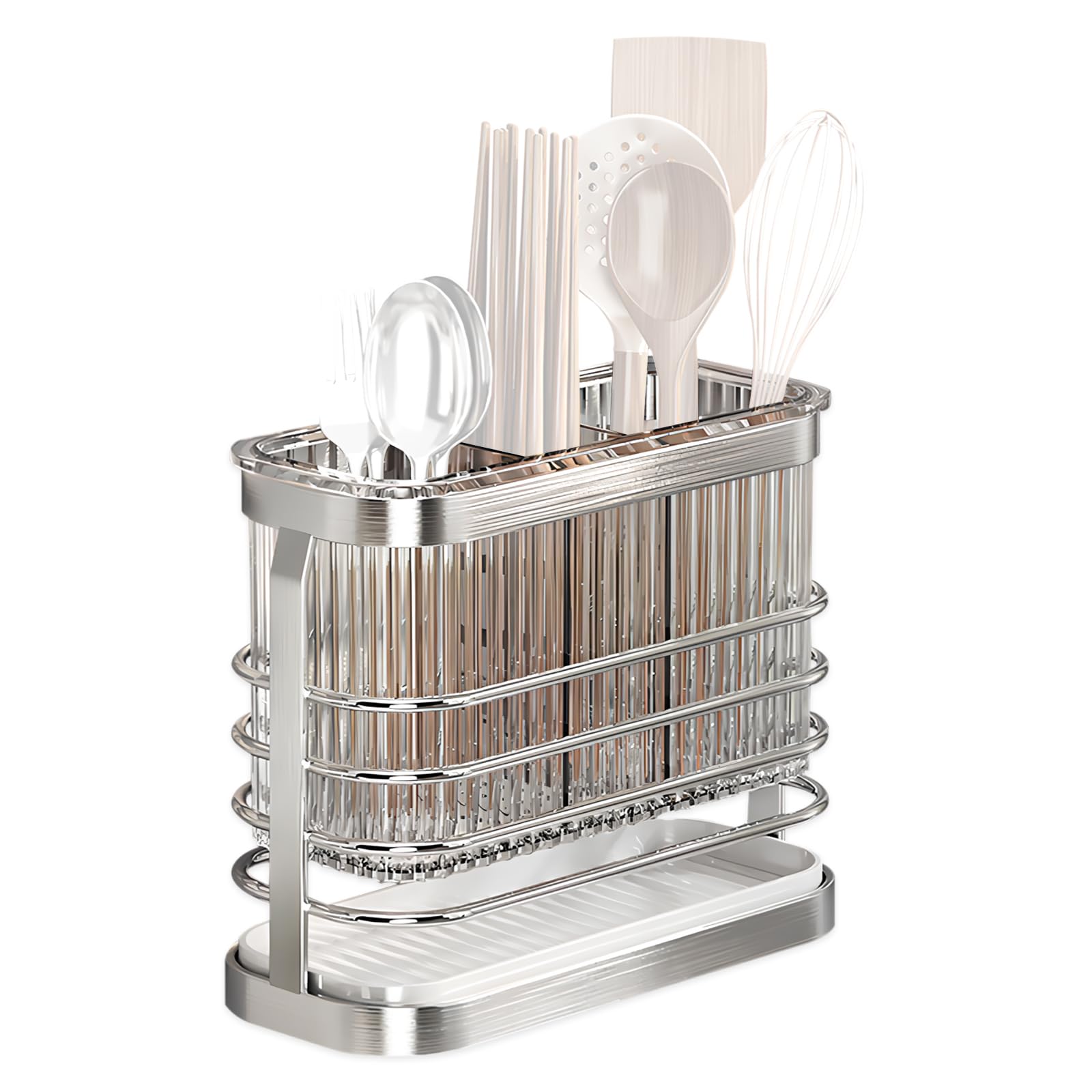 FEMONGY Cutlery drainer, Cutlery drainer for sink