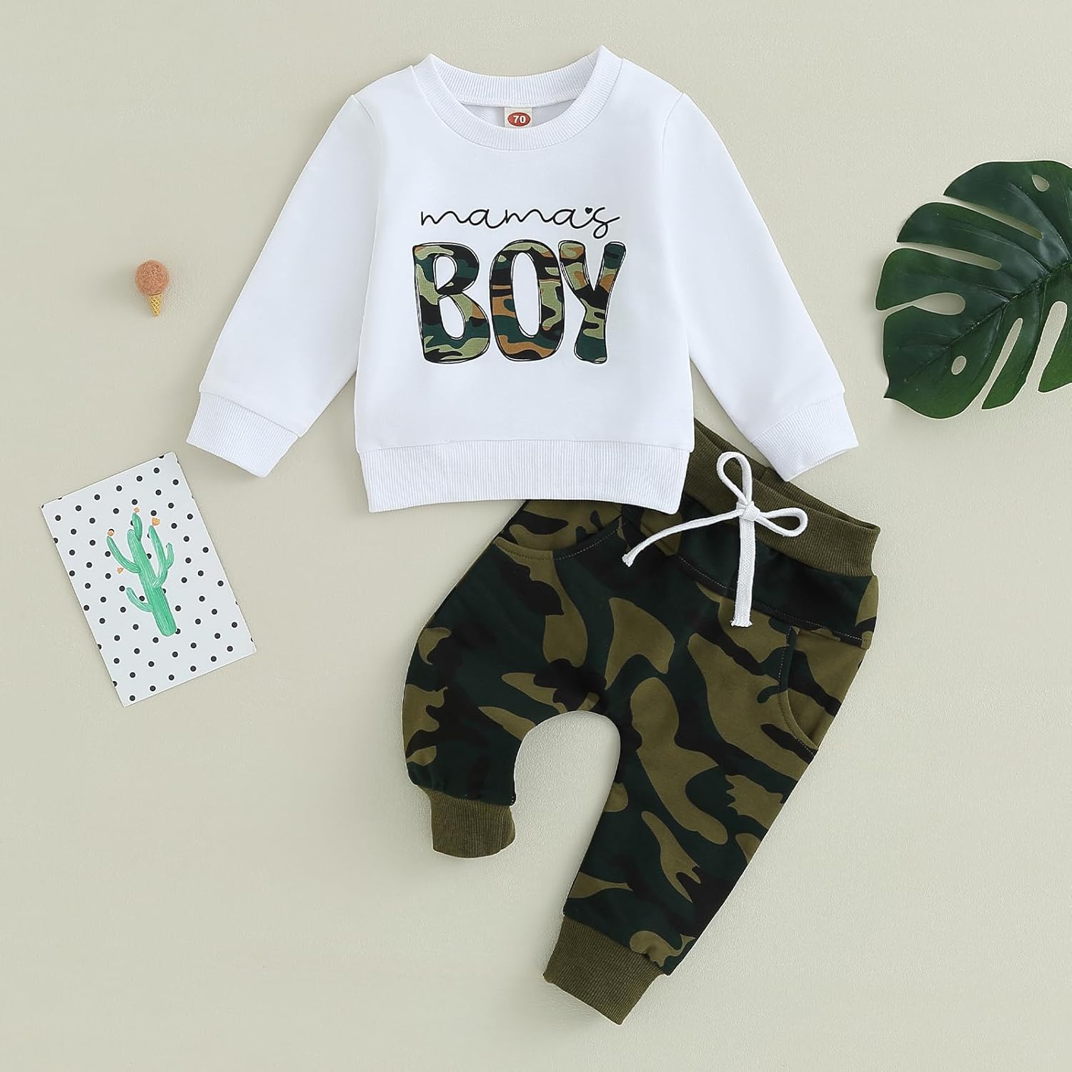 Baby Boy Fall Clothes Set Long Sleeve Crewneck Sweatshirts Pants Cute Infant Newborn Outfits 6 12 18 24 Months 2T - Image 2