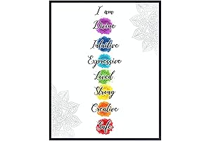 Chakras Wall Art Decor: A Serene Sanctuary for Mindful Meditation