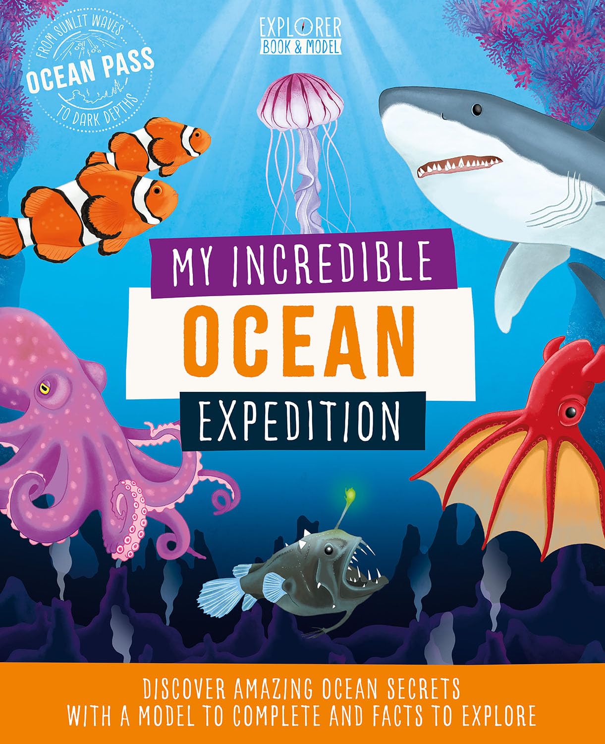 Anita Ganeri Unisex Blue My Incredible Ocean Expedition Stem Explorer 3D Model And Book Kit - Non Fiction -Paperback