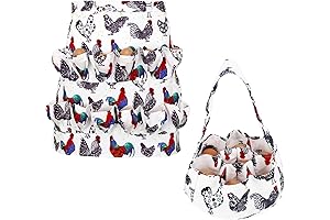 Handy Egg Gathering Apron and Basket