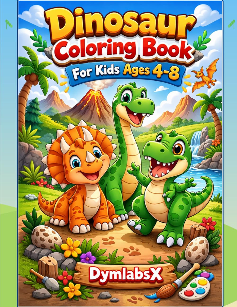 Color by Number Dinosaurs for Kids Ages 4-8: Bold and Easy Coloring Fun for Beginners