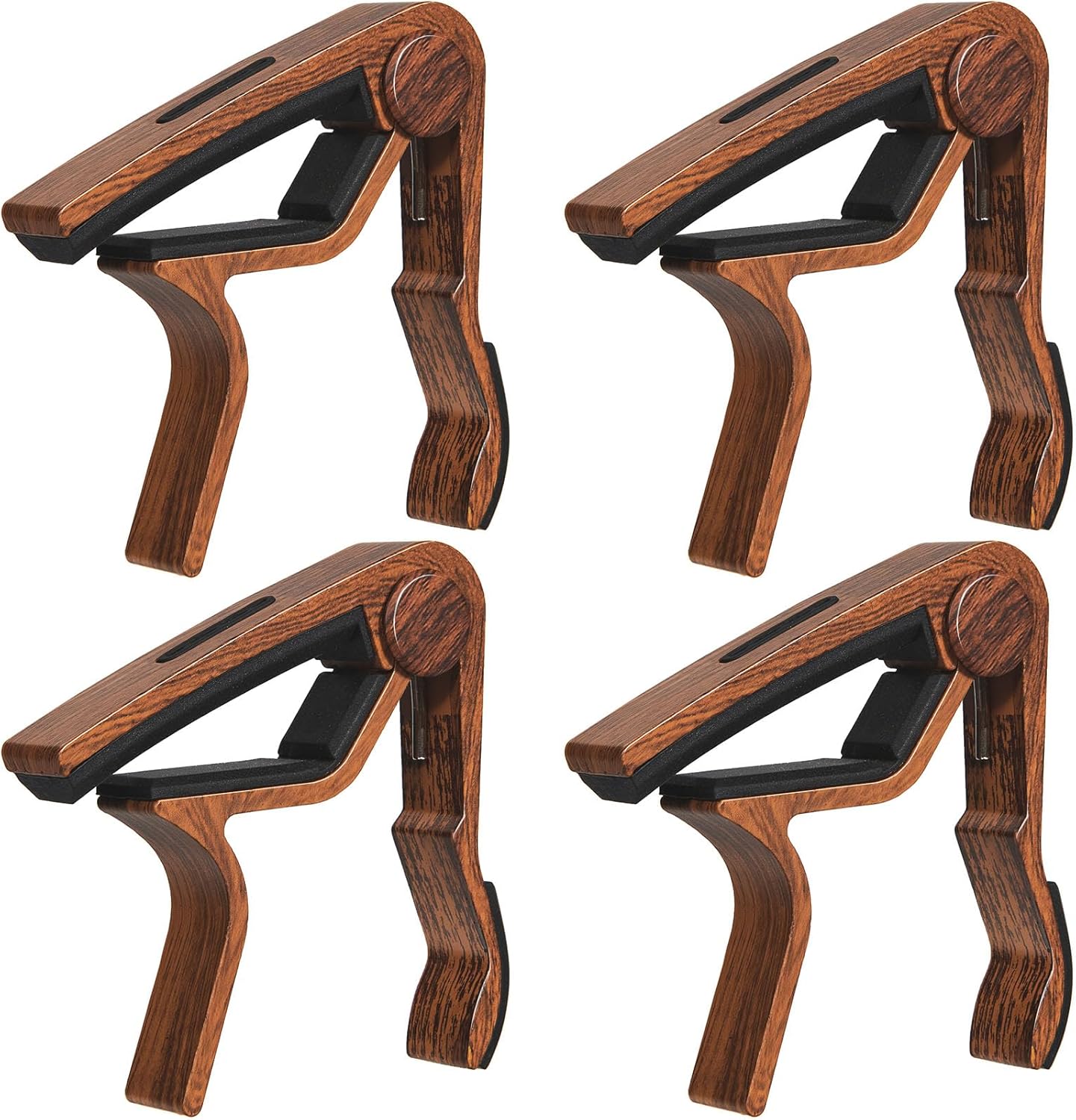 Capo 8Pack Guitar Capo with Pick Holder for Acoustic and Electric Guitar, Ukelele, Bass, Banjo RoseWood