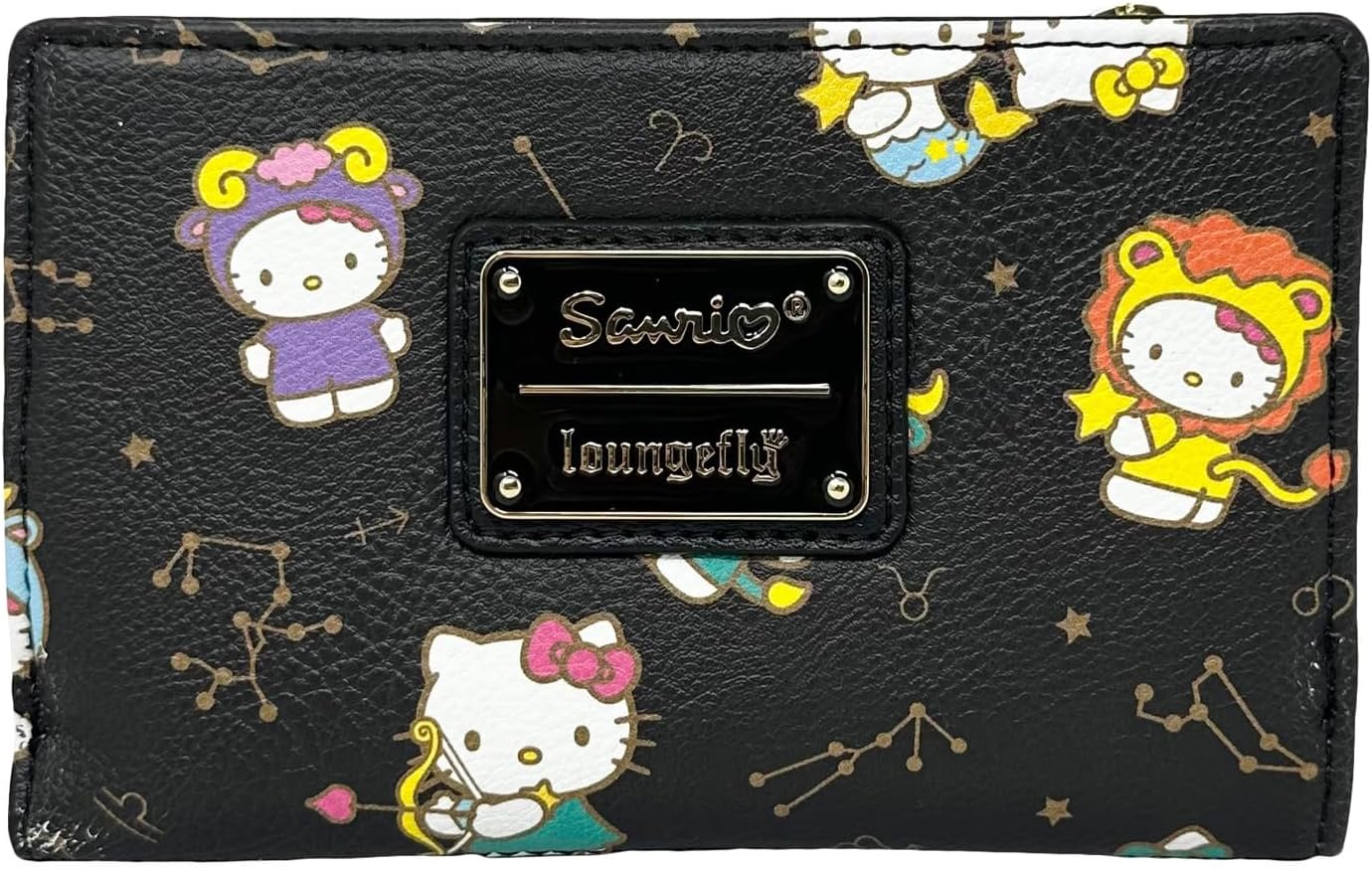 ナダヤ サンリオキャラクターズ クロミ ラウンド二つ折り財布 本革