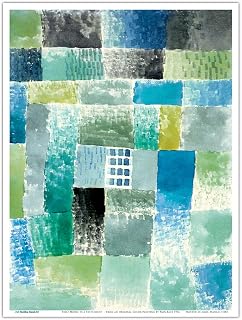 First House in a Settlement - From an Original Color Painting by Paul Klee c.1926 - Master Art Print (Unframed) 9in x 12in