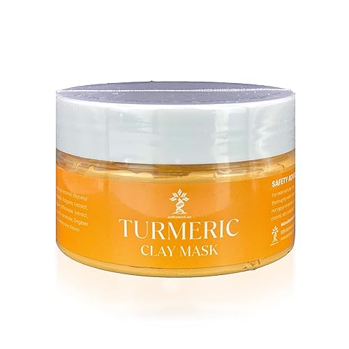 AZ BIOTECH Mascarilla facial de cúrcuma con jengibre y vitamina E para manchas oscuras, piel opaca, mascarilla facial para el cuidado de la piel disponible en Yaxa Costa Rica