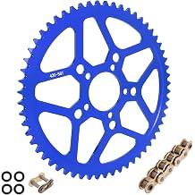 58 Tooth Sprocket with Chain Link for Surron CNC 58T Chain Sprocket 7075 Aluminum for Segway X160 X260 Sur Ron Light Bee X Blue