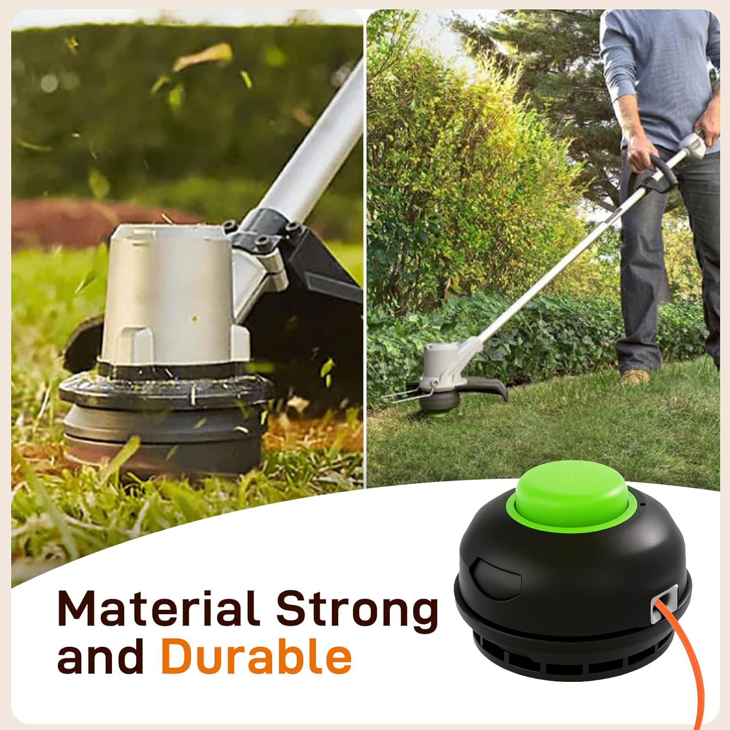 AH1300 String Trimmer Head Compatible with EGO Power+ Electric String Trimmers ST1500,ST1500F,ST1500-S,ST1500SF,ST1500XY, Replacement Spool Head Pre-Wound 0.095" Line