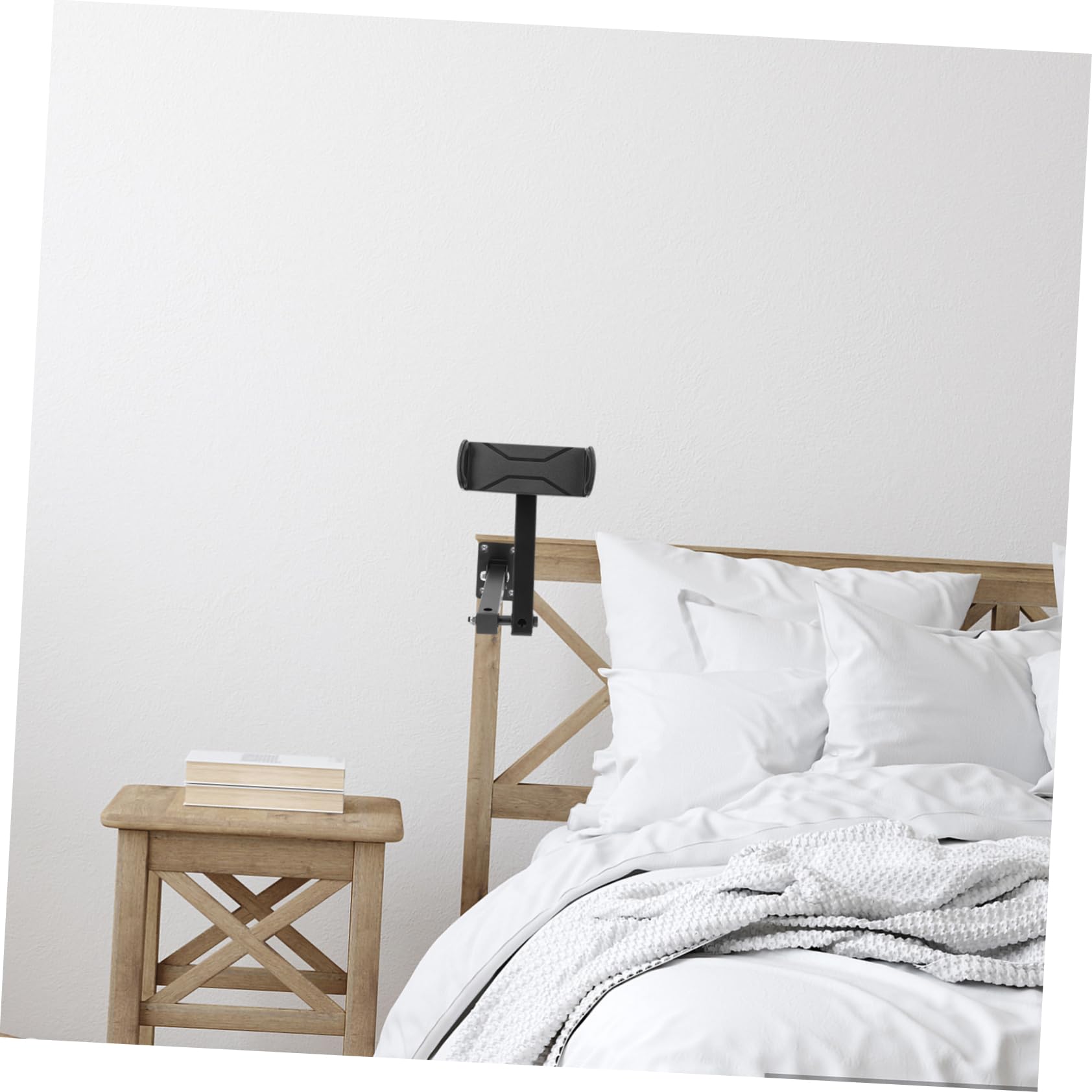 DOITOOL Porta Telefono Da Cucina Supporti Per Tablet Supporto Per Cellulare Da Scrivania Porta Tablet Cellulare Regolabile Montare Supporto Da Parete Per Telefono Black Lega Di Alluminio