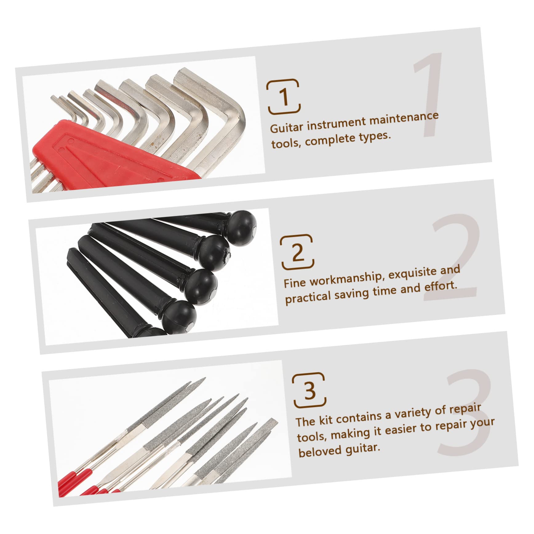 VICASKY 72piezas Kit De De Reparación De De Equipos De Limpieza Portátiles Para De Accesorios Prácticos De Reparación y Cuidado De Instrumentos