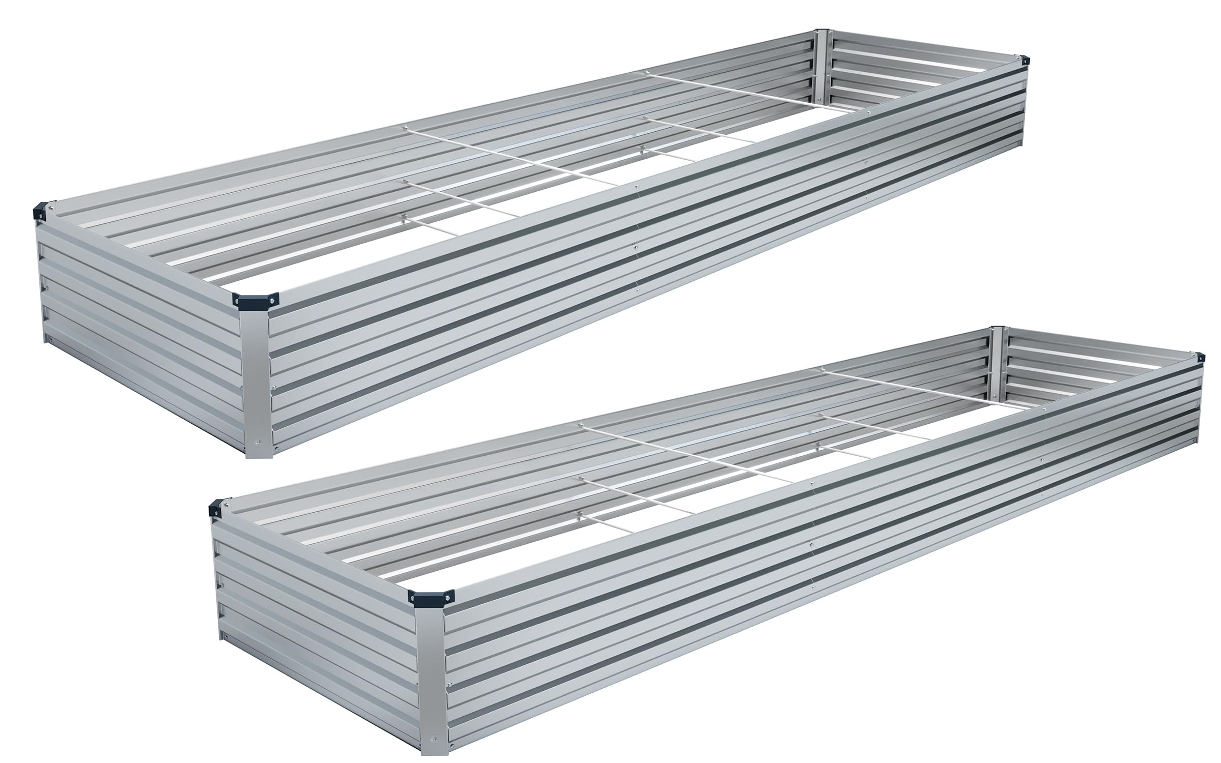 Photo 1 of 2pcs 9x3x1FT Galvanized Raised Garden Beds Outdoor