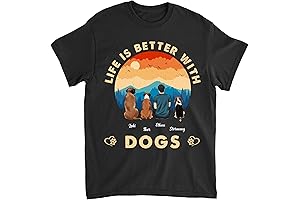 Gossby Personalized Dog Lover T-Shirt: A Cherished Bond with Man's Best Friend