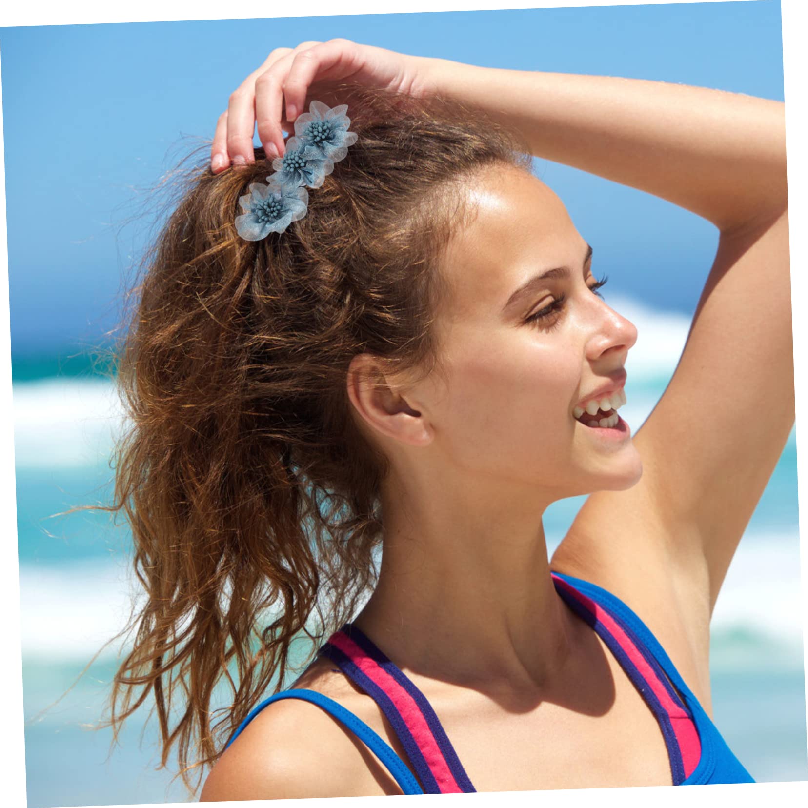 Healeved 15stücke Teiliges Dekorative Blumen Haarknoten-maker Einfach Zu Verwendende Haarstyling-haaraccessoires Für Schule Partys Und Alltag Leicht Und Langlebig