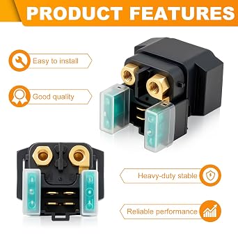 Starter Solenoid Relay for Yamaha 650 XVS650 V-Star 650 1998-2009