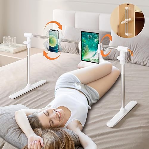Soporte plegable para Kindle para cama, soporte plegable para teléfono, tableta, Kindle para cama, sofá, soporte ajustable para tableta de teléfono
