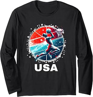 Basketball USA United States Basketball USA Team Basketball Long Sleeve T-Shirt