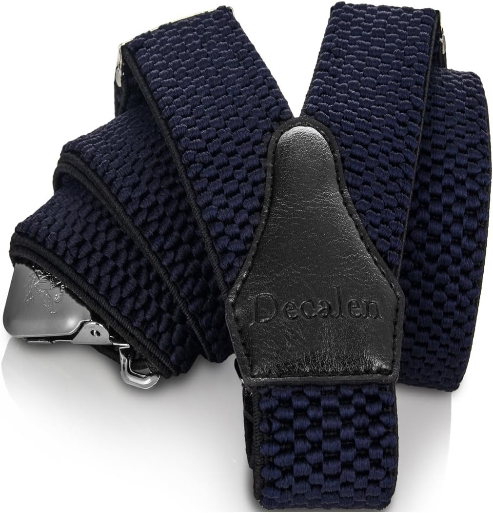 Mens Suspenders Very Strong Clips Heavy Duty Braces One Size Fits All Y Shape