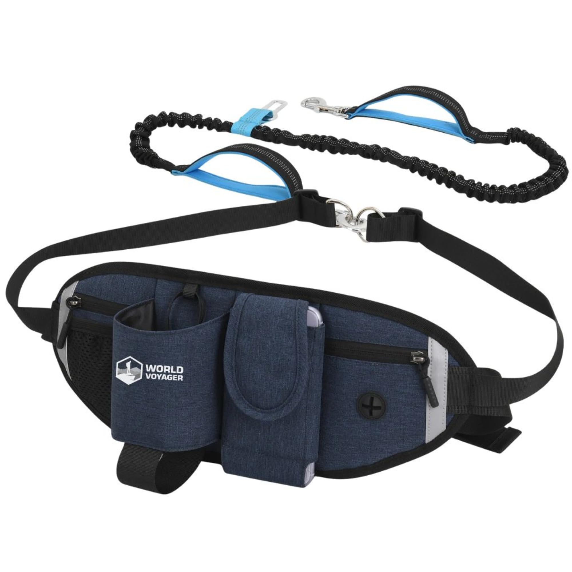 Cinturón para correr con accesorio de correa para perro, equipo de correr manos libres