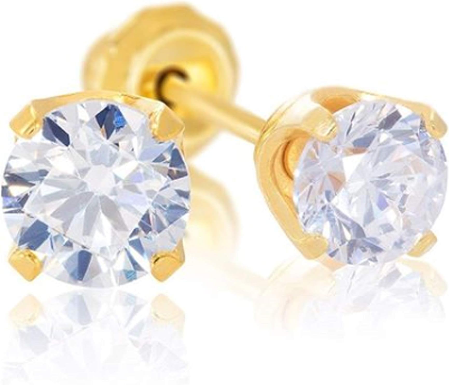 Hypoallergenic Titanium, 14k Gold, Stainless Steel Stud Earrings- Nickel Free Hypoallergenic Earrings for Women, Men, Girls- Sterile Earrings For Sensitive Ears- Hypoallergenic Surgical Steel Cartilage Earrings