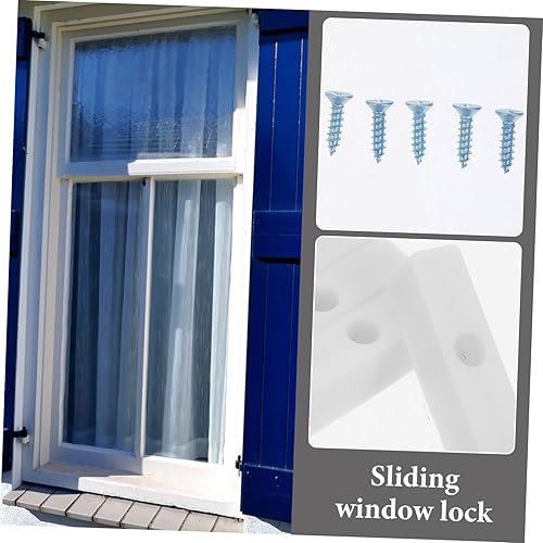 Miniatura 3 de DOITOOL 10 Uds. Tapón de ventana Cerradura de puerta corrediza Cerraduras de ventana Barra de ventana de seguridad Cerradura de ventana Cerradura de