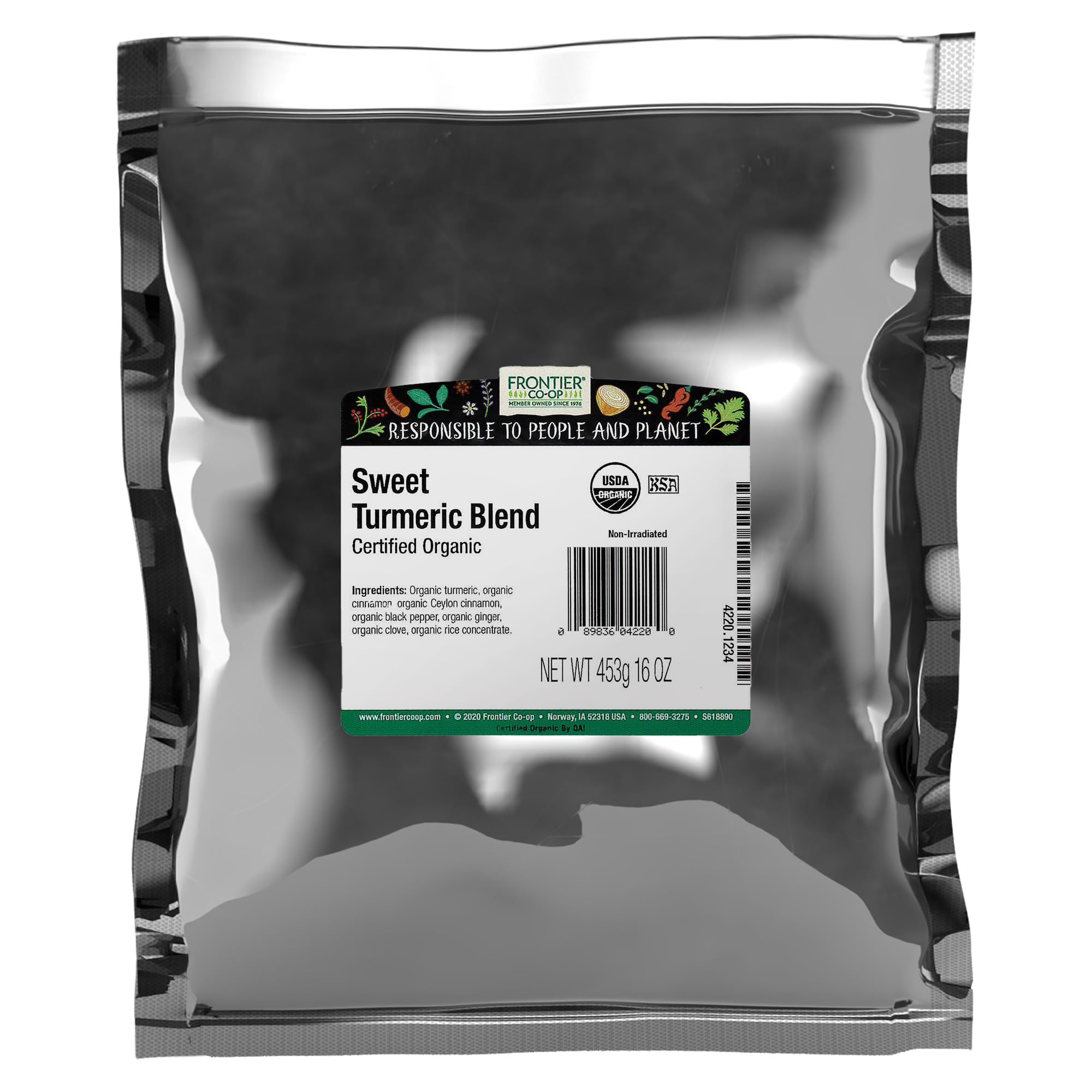 Amazon.com: Frontier Co-op Organic Sweet Turmeric Blend, 1lb Bulk