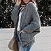Women Long Sleeve Open Front Chunky Cardigan Sweaters Soft Cable Knit Cardigans Sweater with Pocket Fall Outwear (Dark Grey,3X-Large)