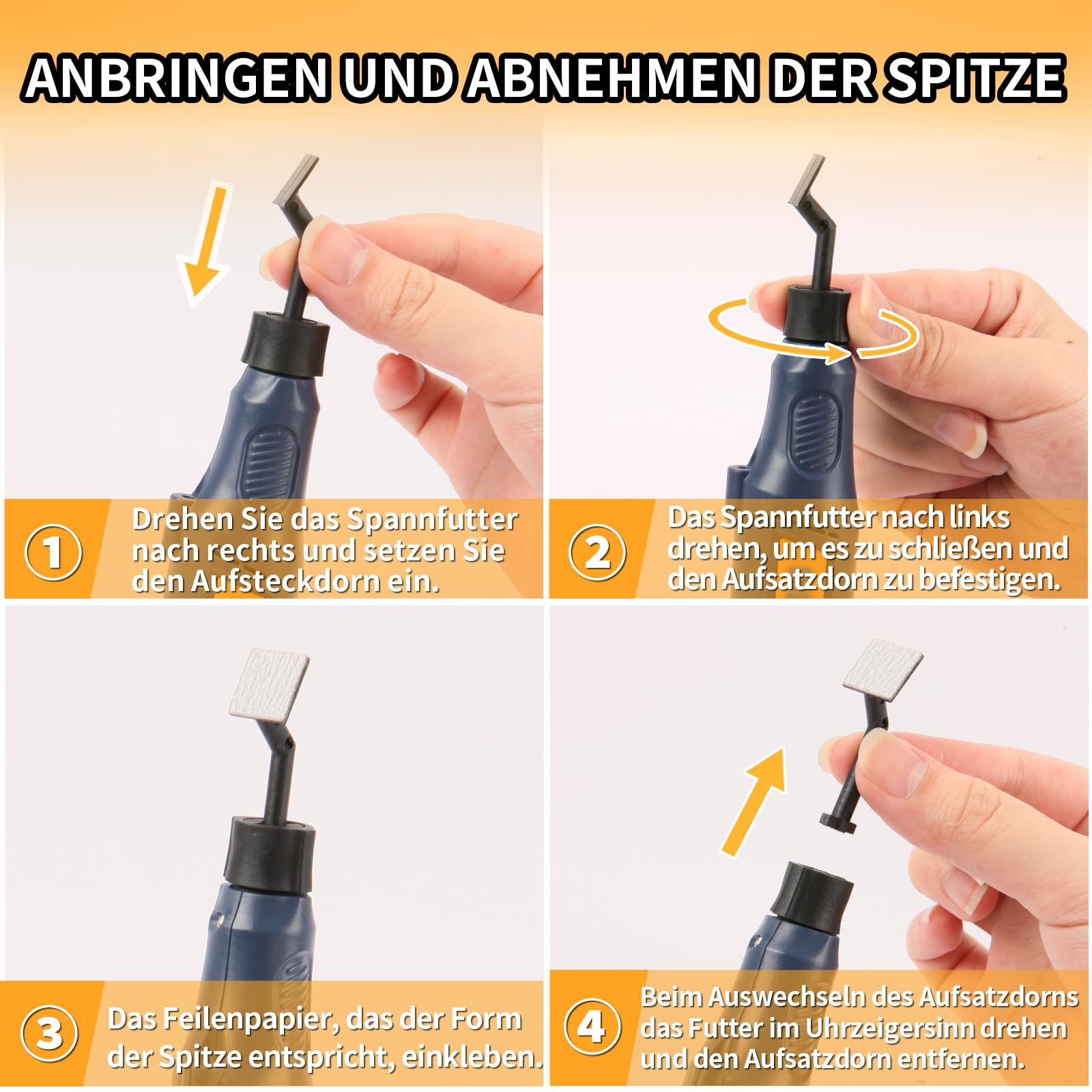 Schnurloser Stiftschleifer, variable Geschwindigkeit, Mehrzweck-Elektrowerkzeug zum Schleifen, Polieren, Finishing, DIY-Handwerk (BLAU)