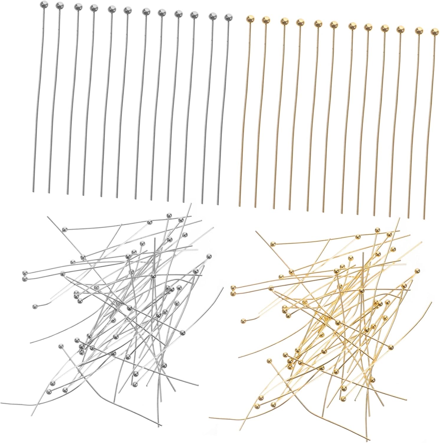 DIY Jewelry Making Supplies 400pcs Ball Head Pins Straight Pins Jewelry Making Wire Charm Necklace Kit
