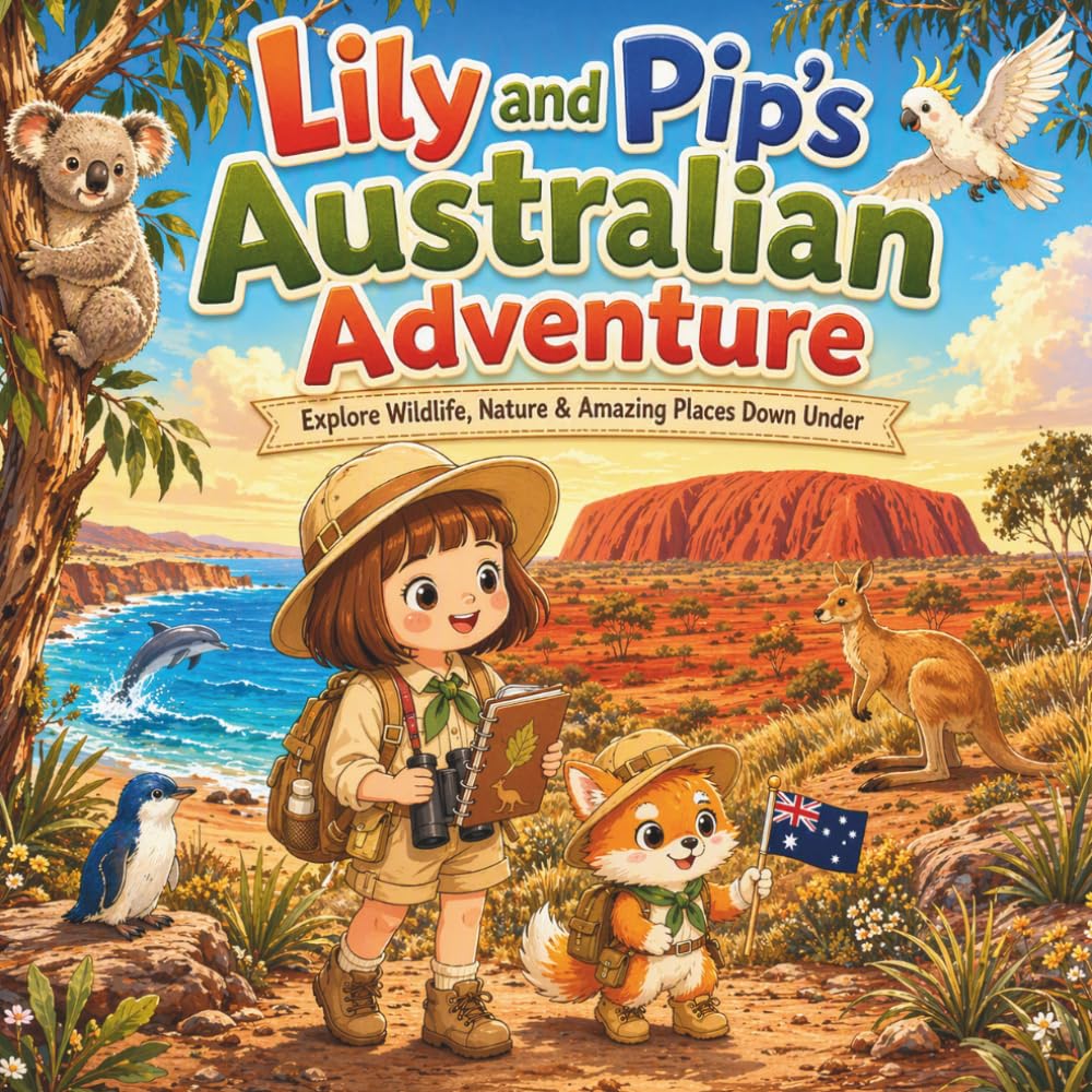 Lily and Pip’s Australian Adventure: A Fun Wildlife Coloring Journey Across Australia’s Amazing Landscapes