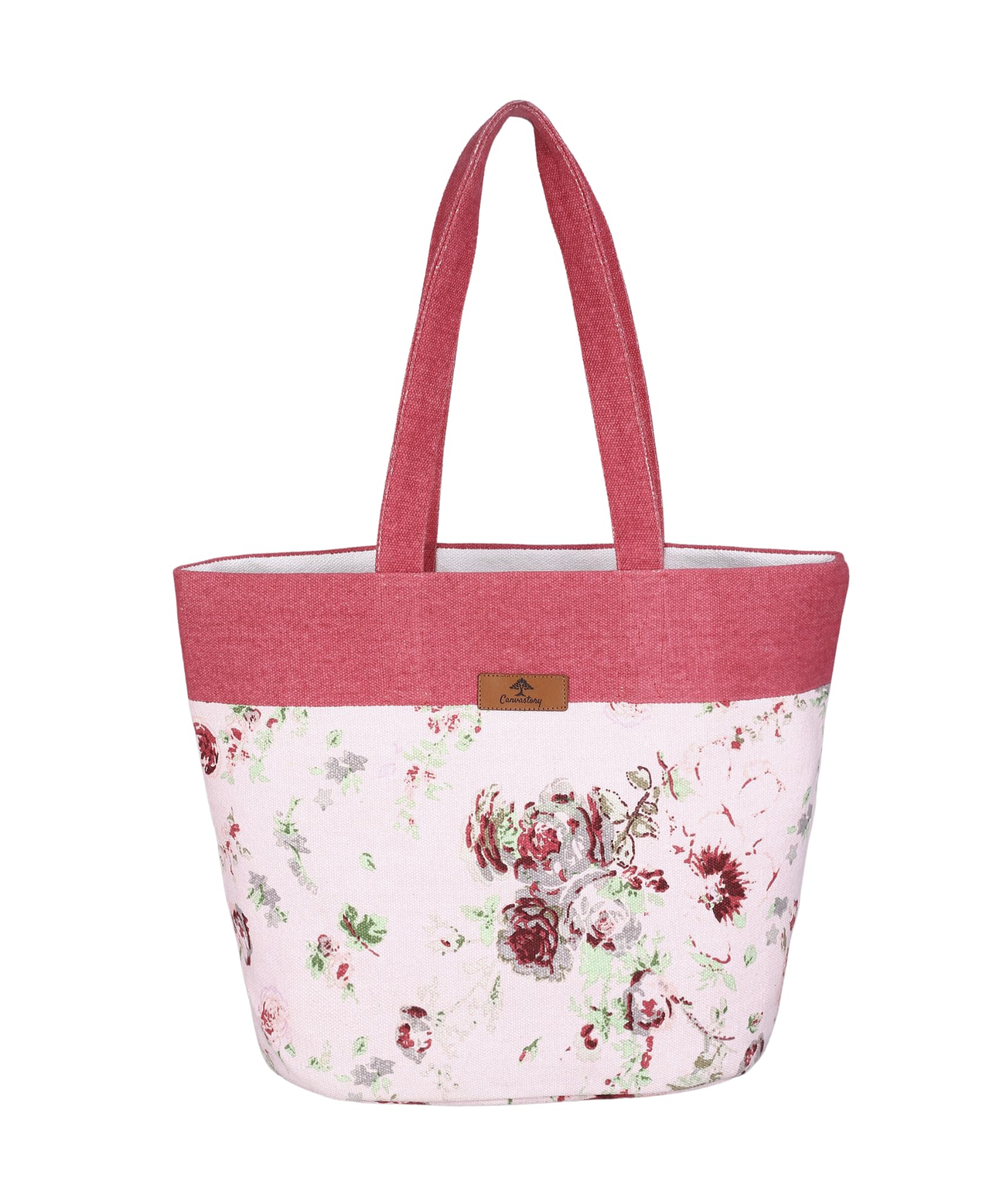 Canvastory Multicolour Sturdy Canvas Tote Bags for Women/Girls | Handbags for Womens/Girls | Tote Bag for Shopping/Office/Travel/Beach/Daily Use/Grocery Bags | Ladies Handbag (Faded Flower) (B0CCZ3ZFP3) Amazon Price History, Amazon Price Tracker