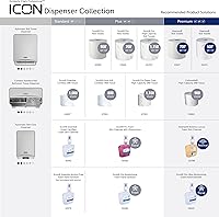 Vista 5 de Kimberly-Clark Professional ICON - Placa frontal dispensadora (58770), diseño de mosaico blanco, para dispensadores automáticos de toallas de papel