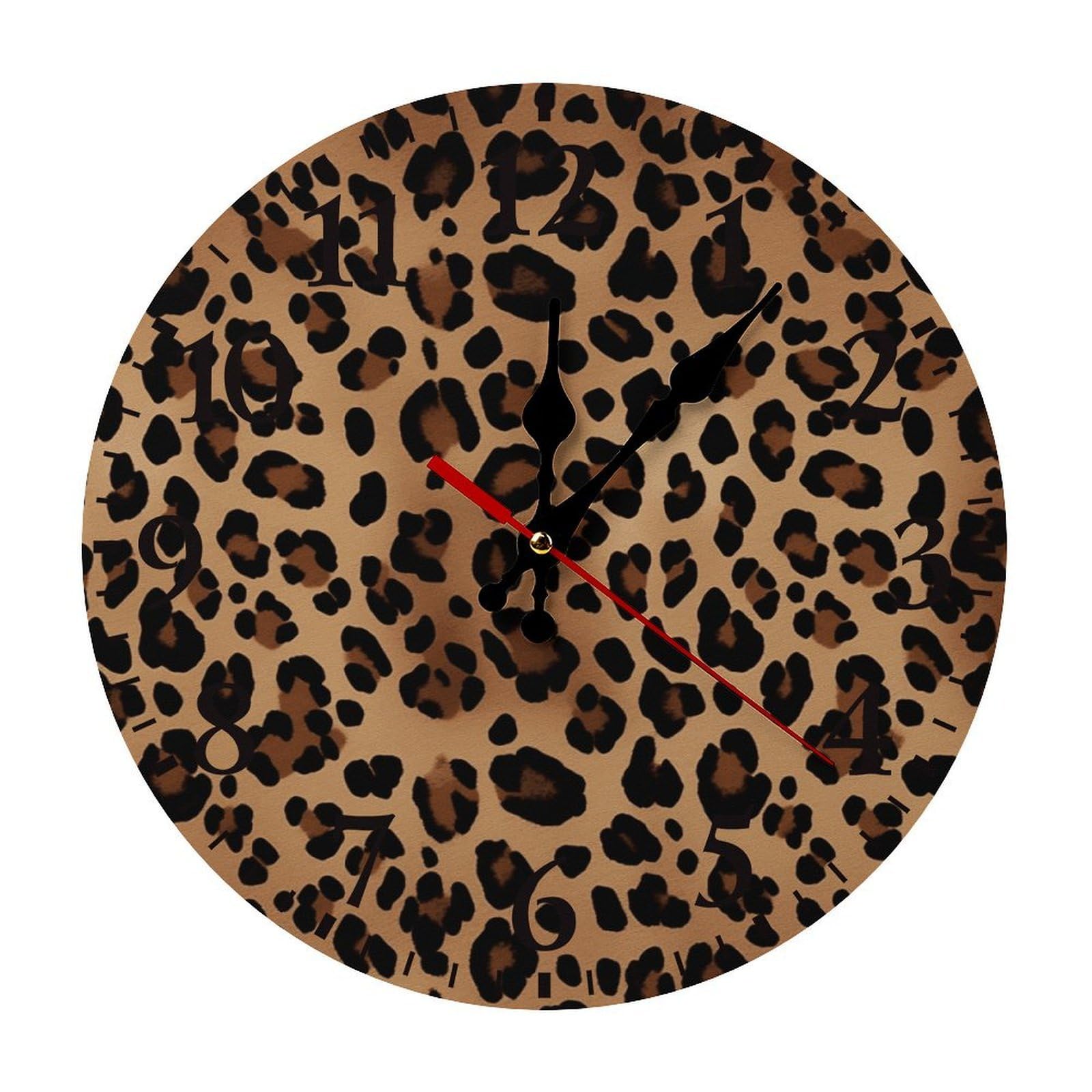 Horloge murale léopard tendance pour sublimer la décoration de votre salon ou cuisine