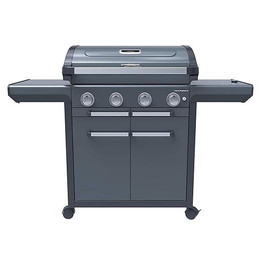 Campingaz ® - Barbacoa A Gas 4 Series Premium S Campingaz En Oferta Campingaz Gas Bbq Serie 4 Premium S, Barbacoa Gas Grill Con 4 Quemadores De Acero Inoxidable 13,6 Kw, 1 Quemador Lateral, Tapa, Termómetro, Instaclean Aqua, Sistema Modular Culinario, Cocina Exterior