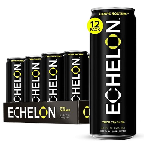Echelon Pre-Workout Energy Drink | Yuzu Cayenne | 12 Pack