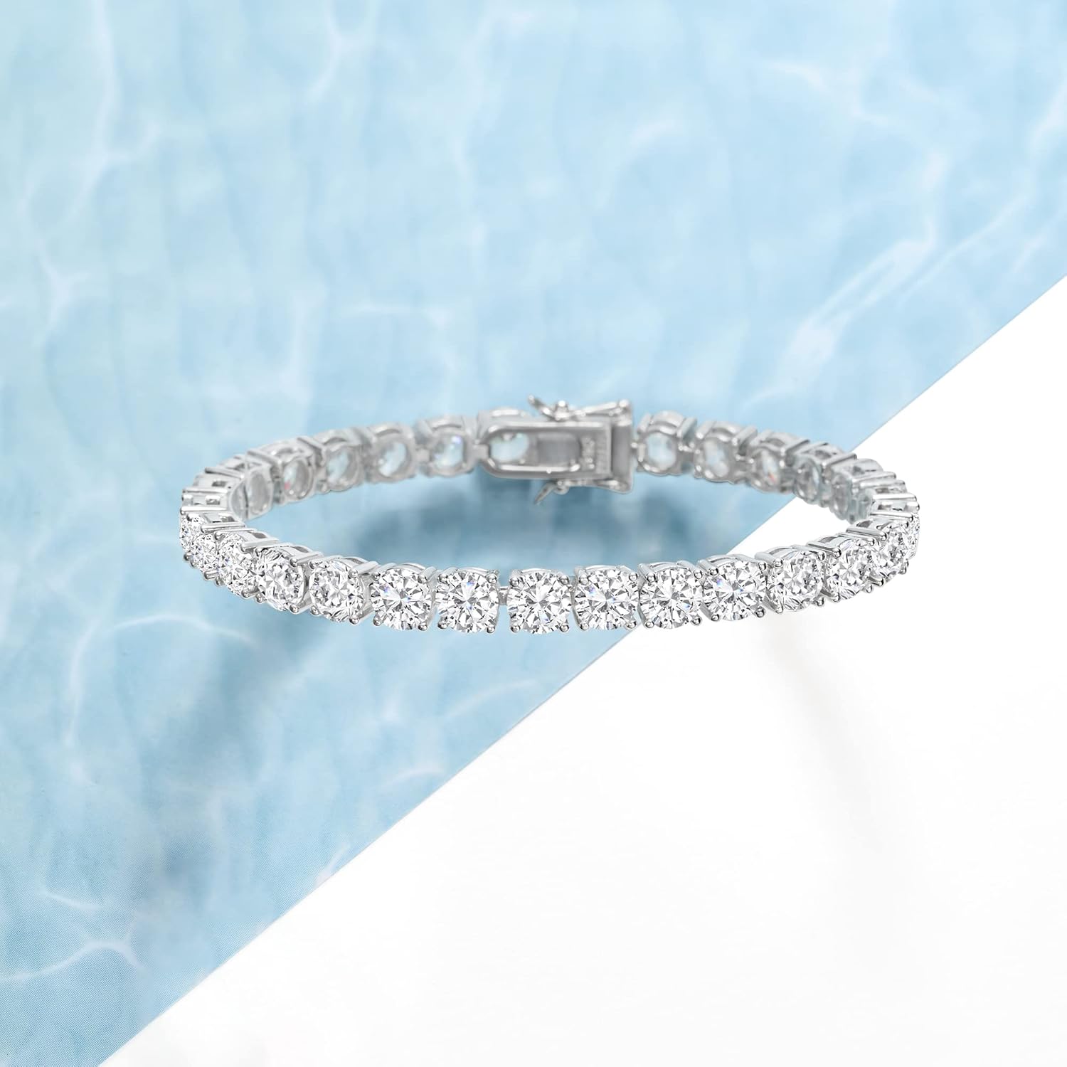 Ross-Simons 20.00 ct. t.w. CZ Tennis Bracelet in Sterling Silver