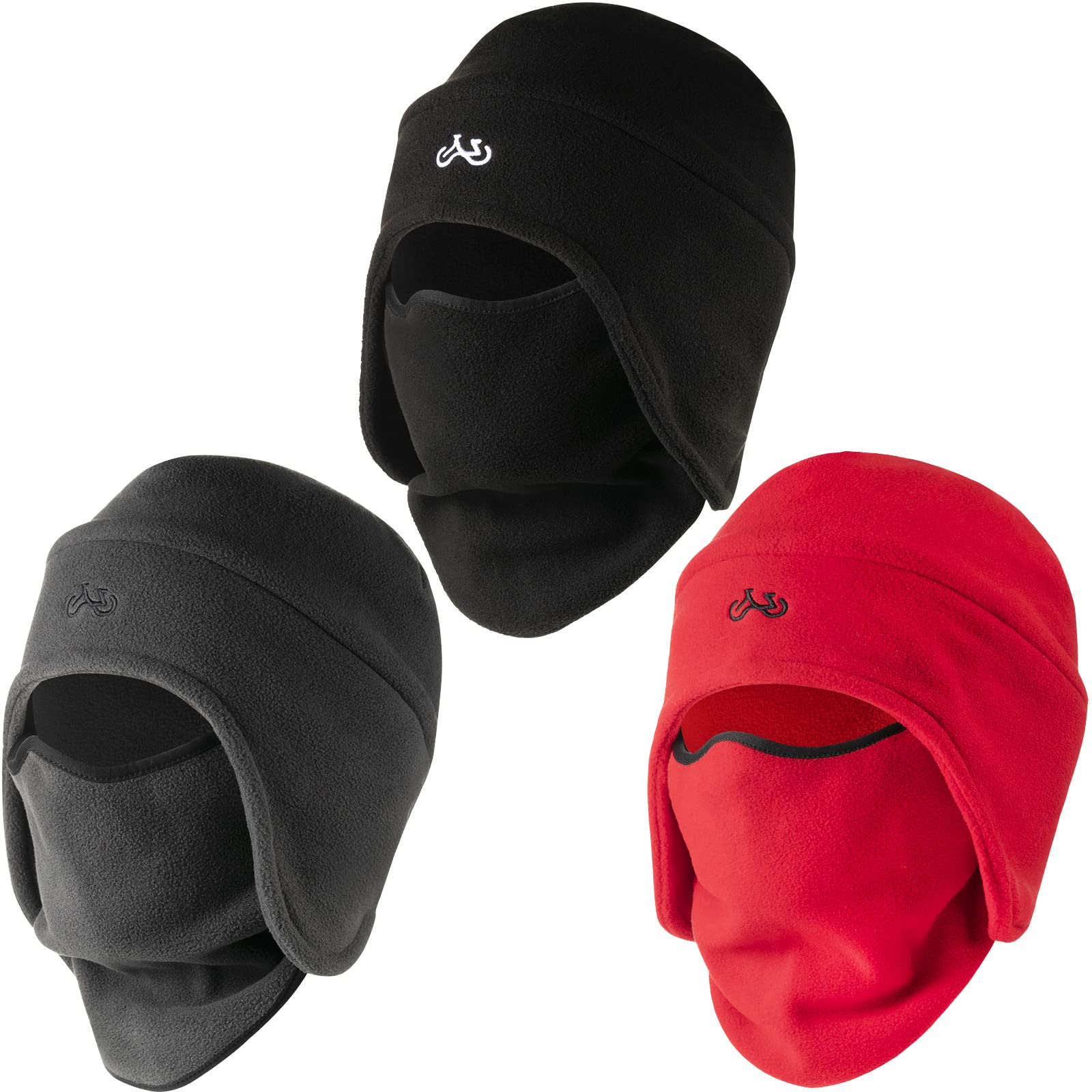 3 Pcs Beanie Helmet Liners Warm Helmet Ski Mask Thermal Ski Helmet Bike Motorcycle Helmet Ear Guard for Cold Weather