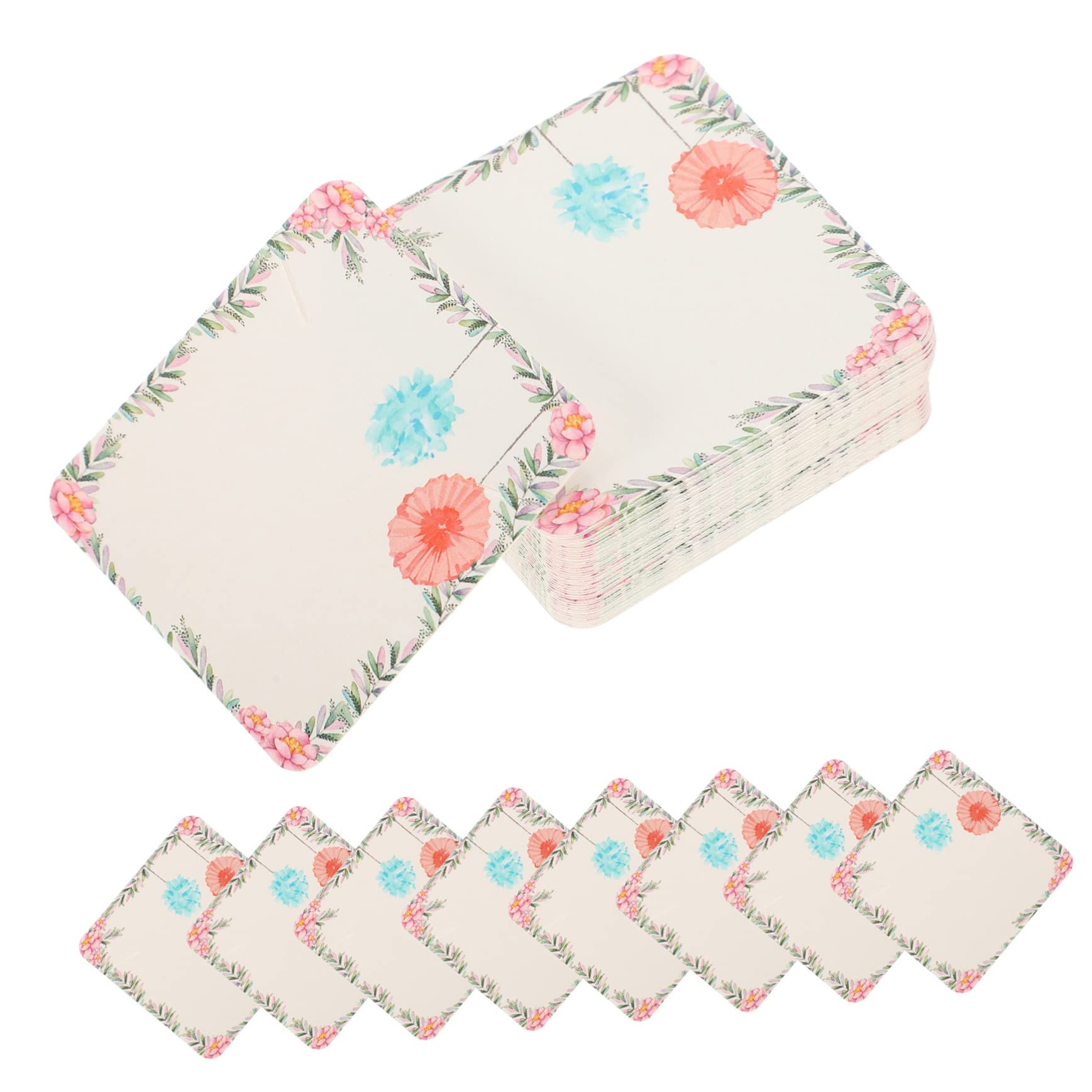 SHINEOFI 4 Set Di Etichette Per Gioielli Carte Di Carta Per Collane Per Esposizione Forniture Per Collane 100 Pezzi*4