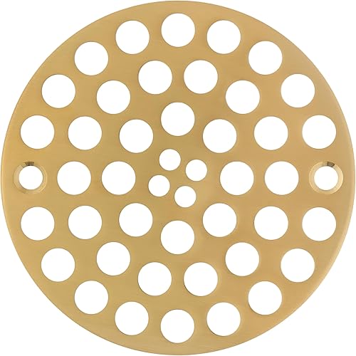 100% latón, rejilla de drenaje de ducha atornillada de 4 pulgadas, cubierta de repuesto, dos veces más gruesa, diseñada por un manitas (2 máquinas +