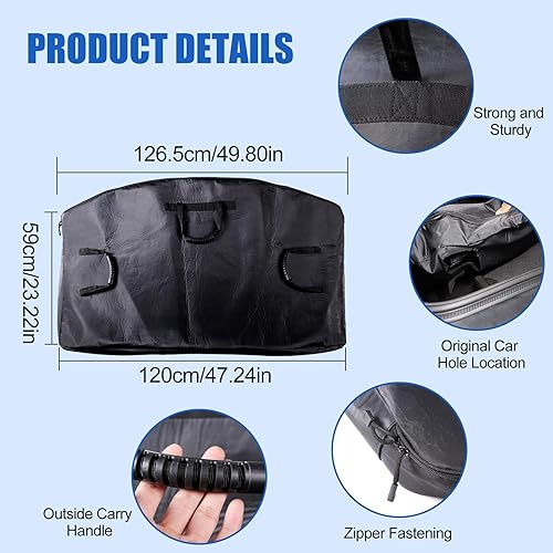 Miniatura 3 de Daeiclru Bolsa de almacenamiento extraíble para panel de techo compatible con Chevrolet Corvette C8 2020 2021 2022 2023, bolsa de almacenamiento