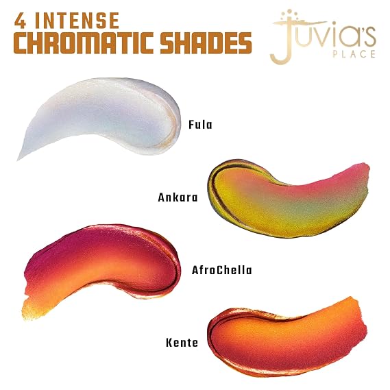 Juvia's Place Culture Duochrome Liquid Eyeshadow - Multi-colored Glitter Liquid Eye Makeup for Shine, Sparkly Makeup for Eyes, Women's Glitter Makeup Kit Addition (Fula)
