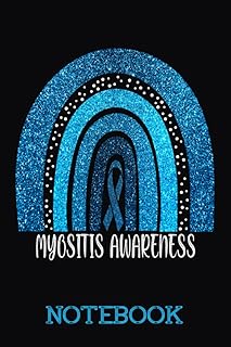 MYOSITIS Awareness rainbow Lined Notebook: MYOSITIS Journal 110 Pages 6x9 Inch for MYOSITIS Warrior & MYOSITIS Fighter