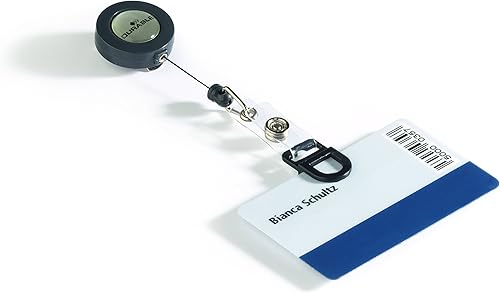 Miniatura 4 de Durable Pinza Tension Fit ID - Negro - Paquete de 50 clips