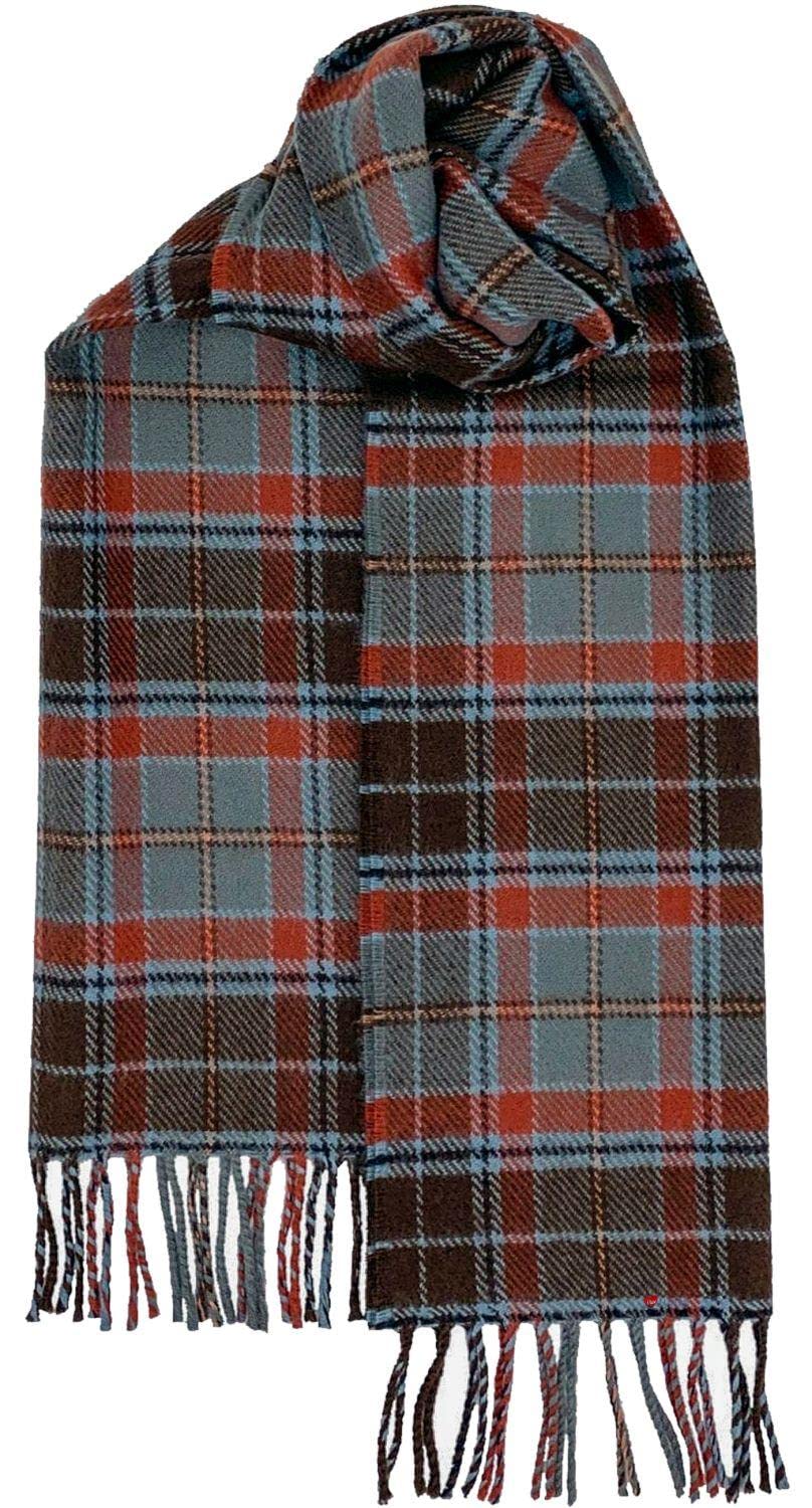 Irish Tartan Plaid Scarf County Leitrim Unisex 100% Lambswool