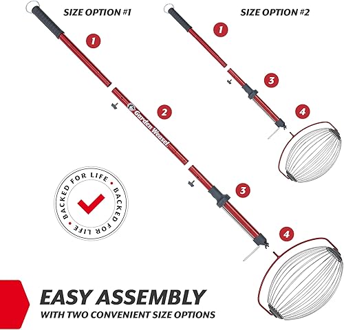 Miniatura 3 de GARDEN WEASEL Rodillo recolector de nueces grande Herramienta colectora de nueces para nueces, pelotas de goma de mascar dulce, pelotas de tenis y