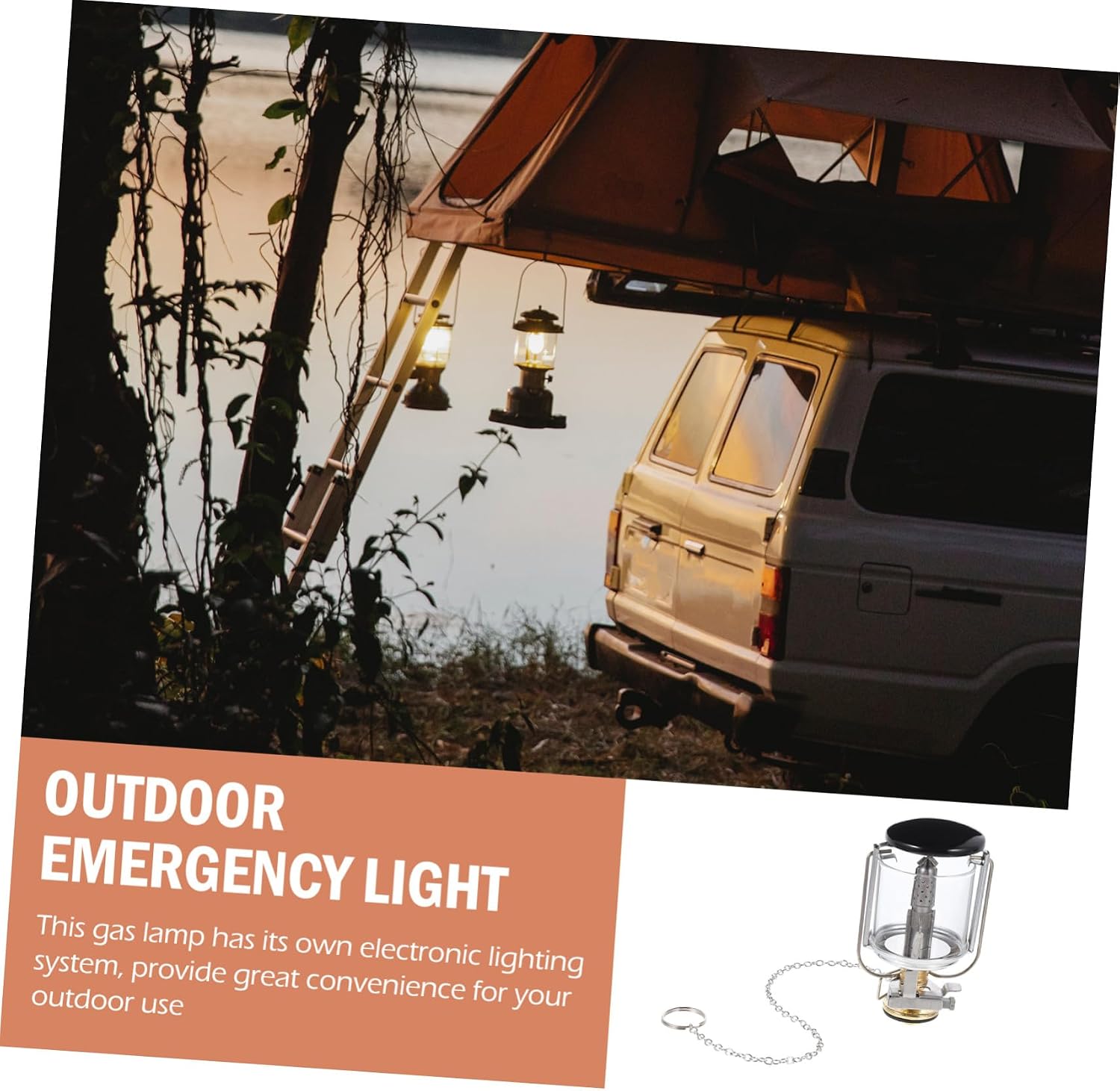Portable Small Propane Lantern Camping Gas Light Outdoor Gas Lamp with Storage Bag Lightweight for Hiking Fishing Emergency Outdoor Adventures