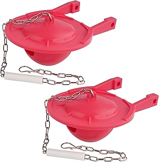 iFealClear 2 Pack Toilet Flappers Compatible with TOTO Flapper Model THU138S, Replaces 3-Inch Flappers,